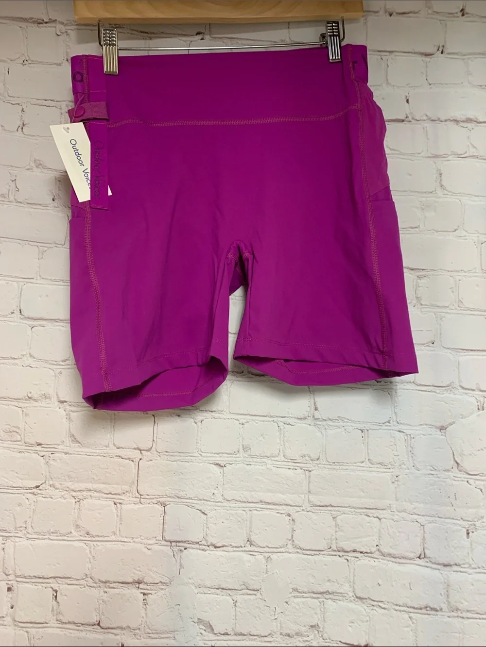 NEW Outdoor Voices Snack Pack Grape High-Rise Active Shorts Size L - Picture 3 of 8
